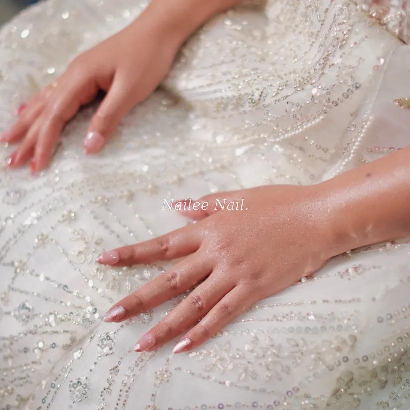 Hand-painted with care for your special day 🌸  #pressonnails #nailartsalatiga #customnails #pressonsalatiga #salatiga
